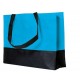 PP-Einkaufstasche Roma 2 Farben - hellblau/schwarz